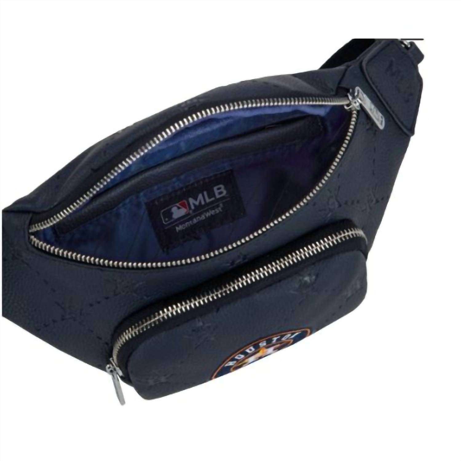 Montana West - Women's Houston Astros Logo Fanny Pack Sling Crossbody Bag