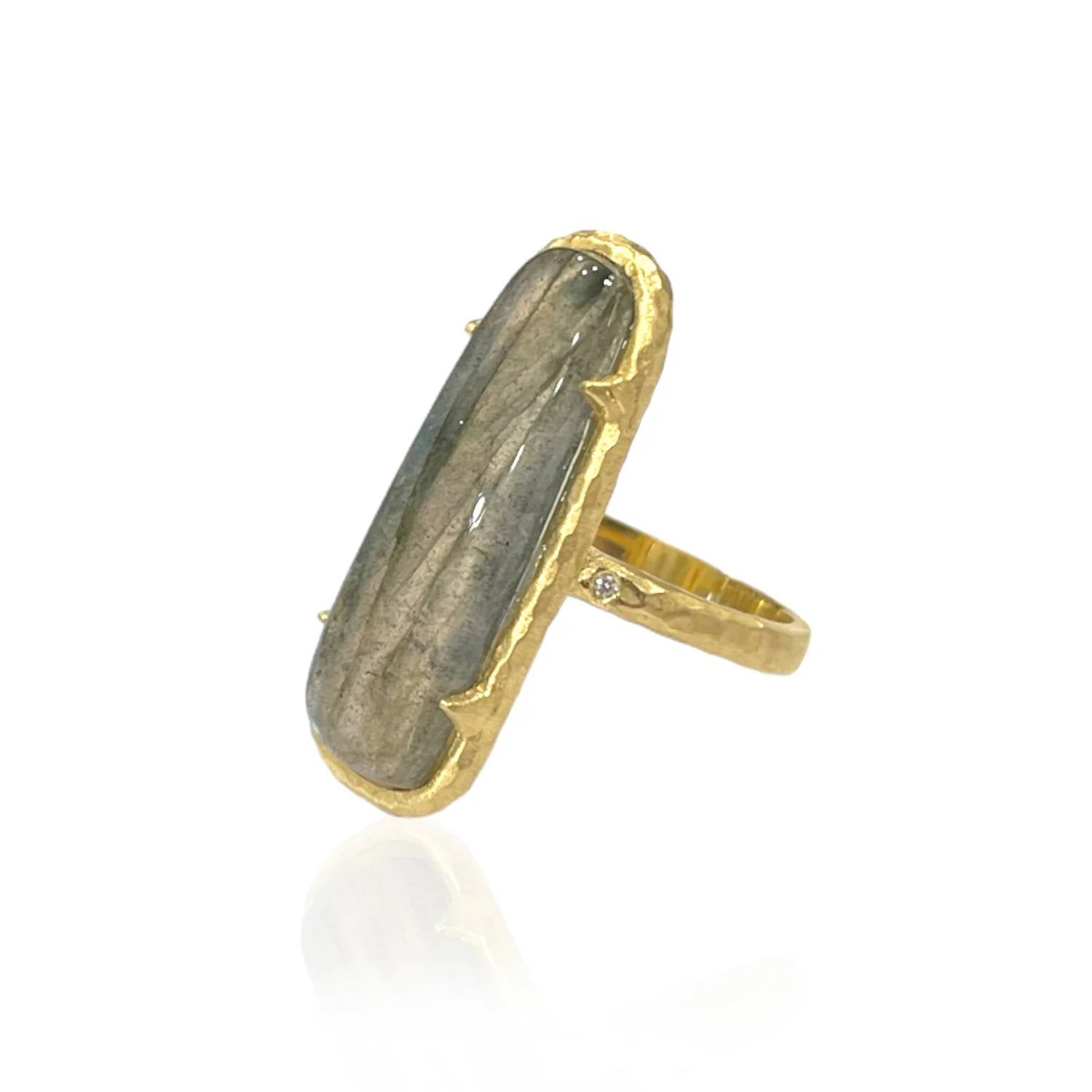 Tat2 Designs - Women's Labradorite Bora Ring