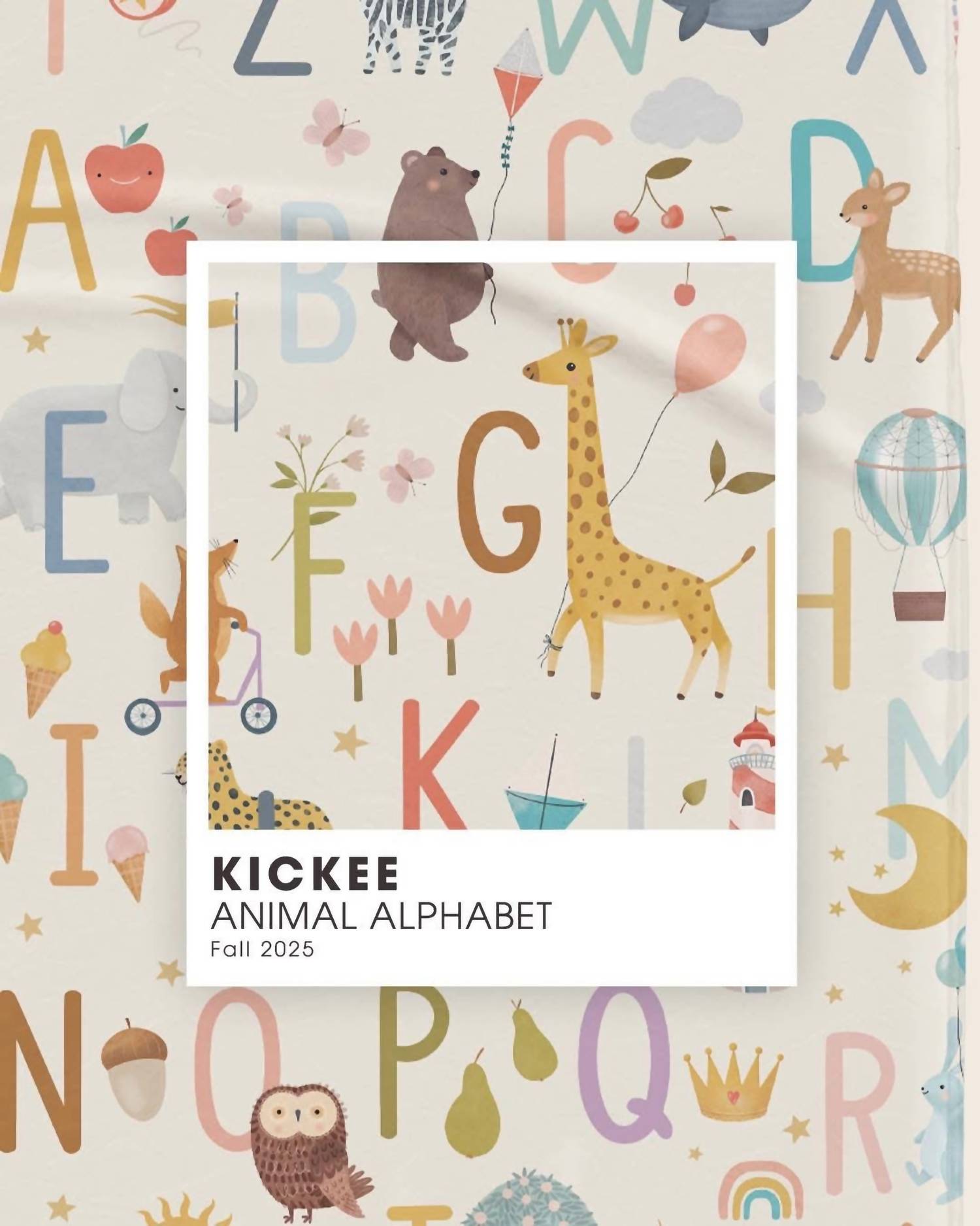Kickee - Toddler's Animal Alphabet Blanket