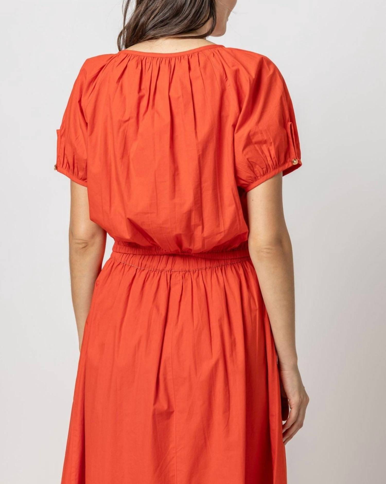 Lilla P - Elastic Hem Button Front Top