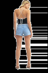 Just Usa - DOUBLE BUTTON MICRO SHORT