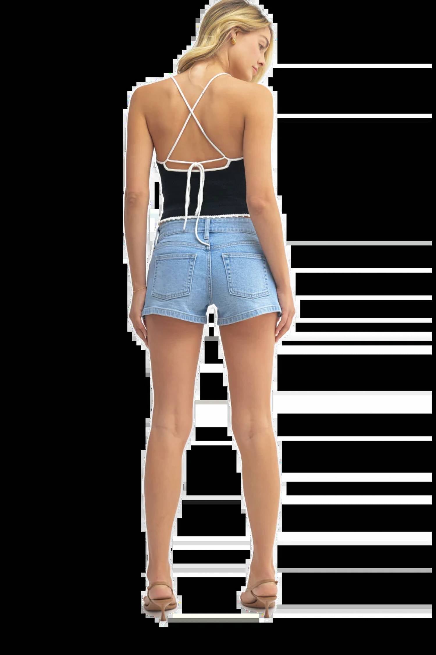 Just Usa - DOUBLE BUTTON MICRO SHORT