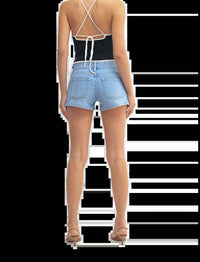 Just Usa - DOUBLE BUTTON MICRO SHORT
