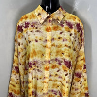 JASON WU Women’s Oversized Silk Blouse in orange multi - women's blouse