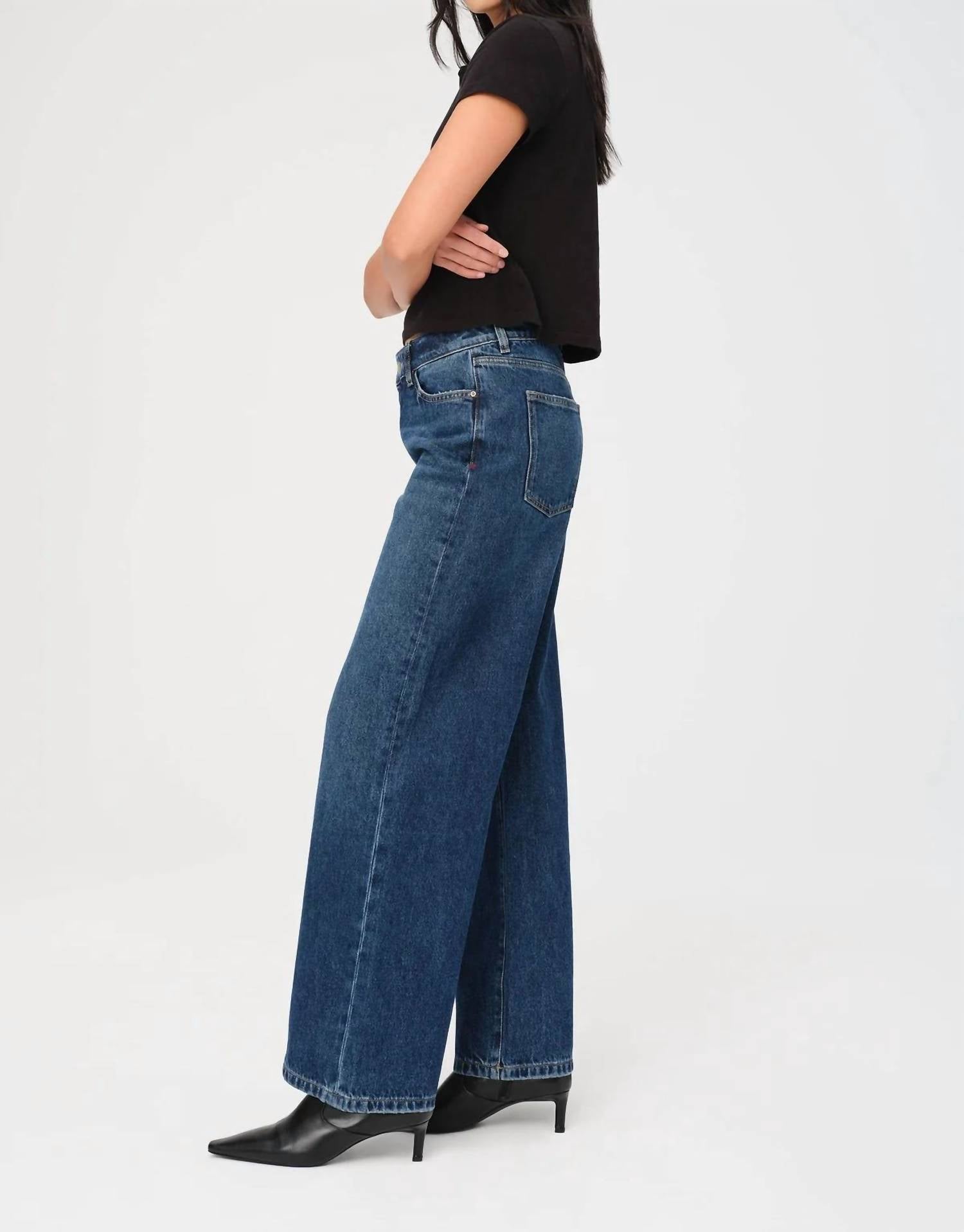 Warp + Weft - CJU Mid Rise Wide Leg Jeans