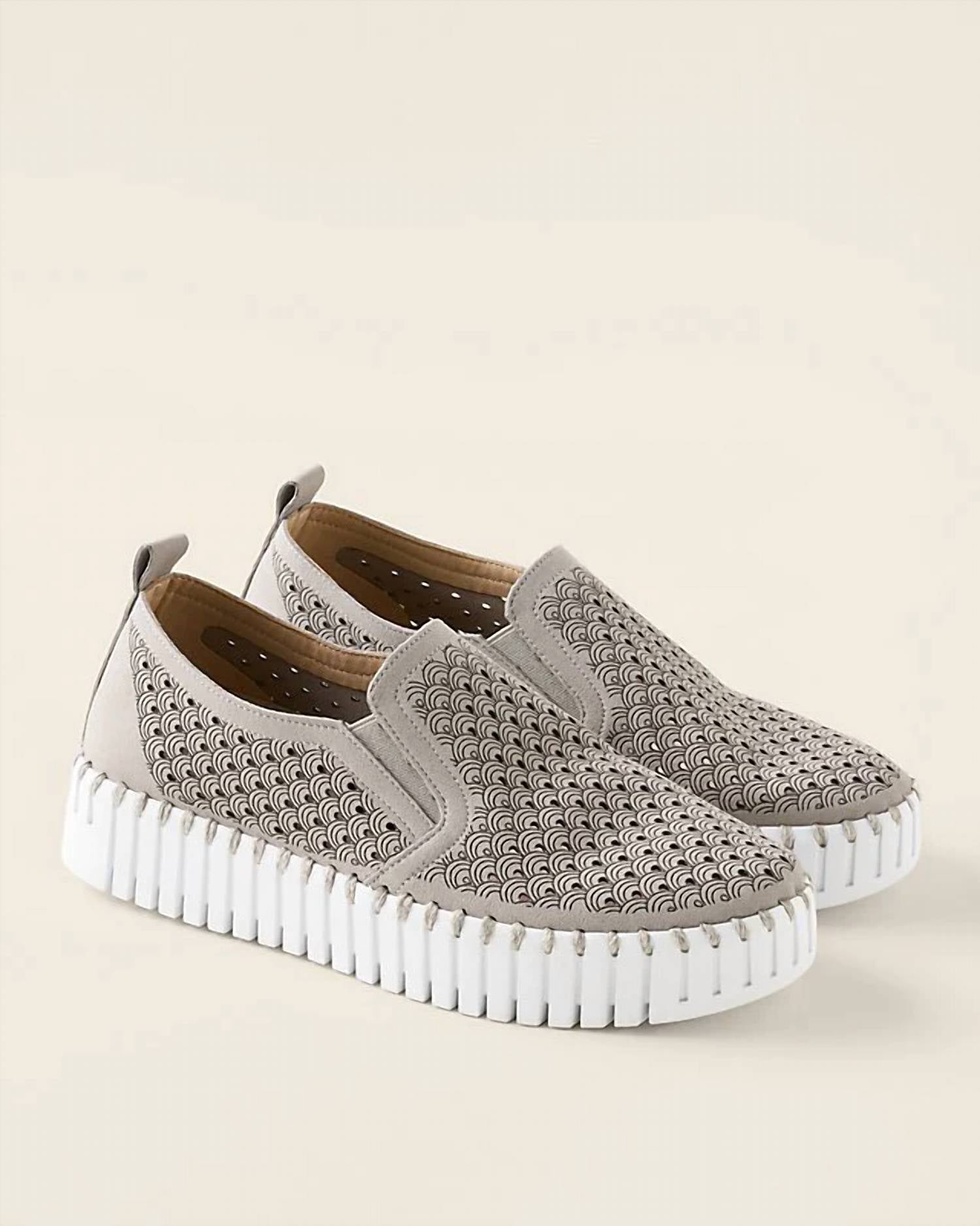 Ilse Jacobsen Women's Tulip 141 Platform Slip On Shoes in atmosphere - women's sneaker