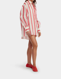 Leo Lin - Stripe Shirt Dress