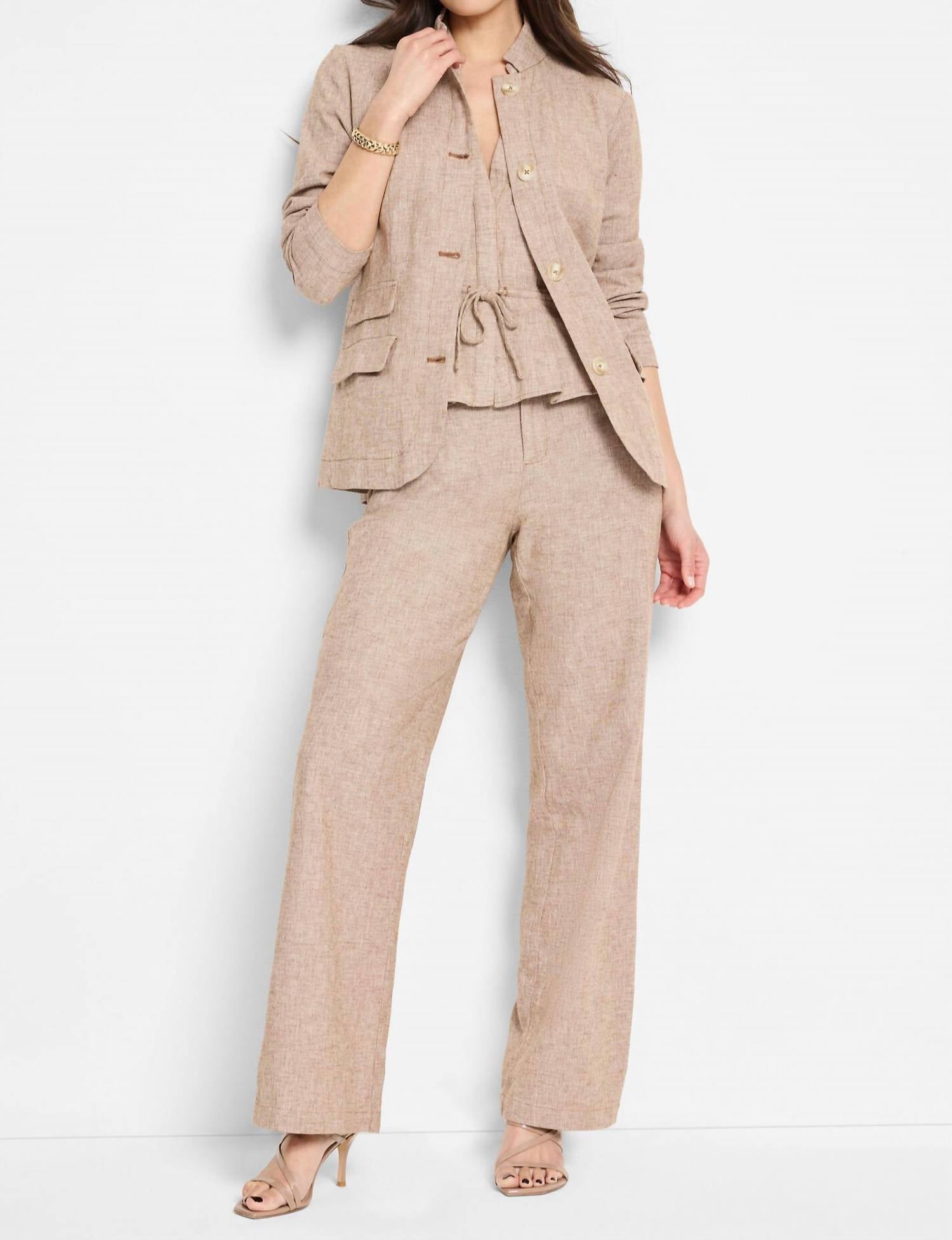 Nic + Zoe - Linen Cotton Eliot Wide Leg Pant