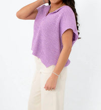 Illa Illa - Wisteria Willow Short Sleeve Sweater