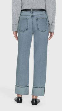 Frame - Slouchy Straight Wide Cuff Jean