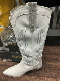 Arider Girl - Women's Rhinestone And Embroidered Western Boots