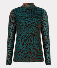 Esqualo - Barrie Burnout Mesh Top