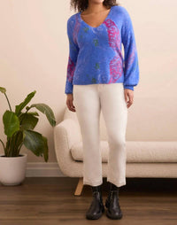 Tribal - Fuzzy Long Sleeve Sweater