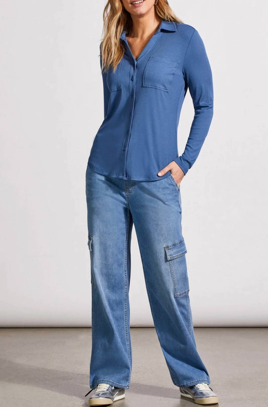 Tribal - Button Down Knit Shirt