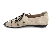 Beautifeel Women's Amelia Lace-up Shoes in siena suede taupe - women's sandal