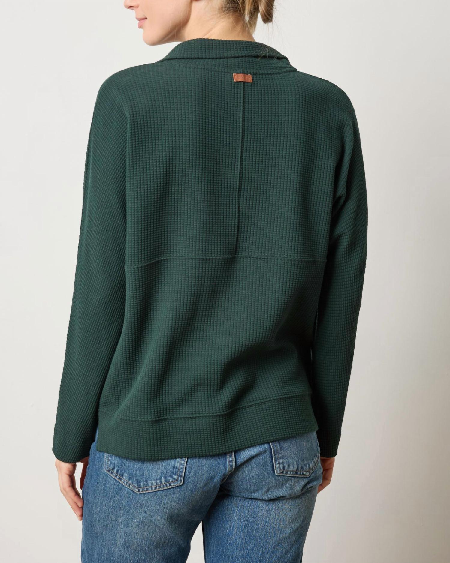 Lilla P - Dolman Oversized Half Zip Top