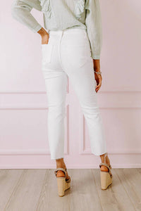 Eunina - Jody High Waist Distressed Ankle Jeans