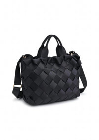 Urban Expressions Women's Ruth Woven Neoprene Crossbody Tote in black - women's bag