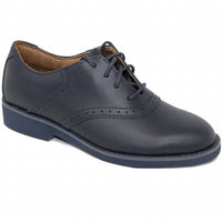 School Issue Girl's Upper Class Shoes in navy - kids' shoe - detail view