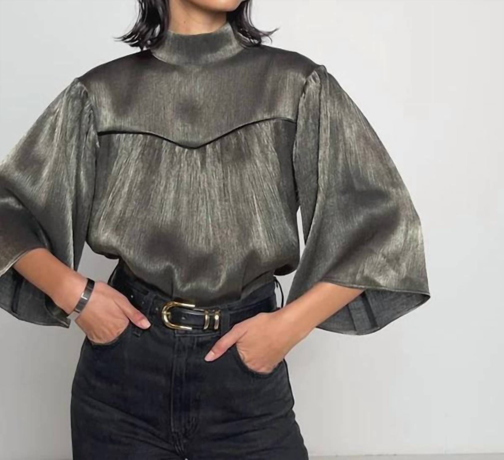 Nation Ltd - Marci Mock Neck Top