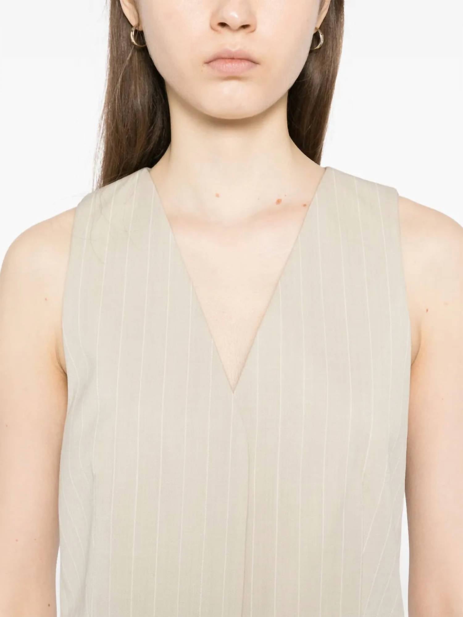 St. Agni - Pinstripe Wool Vest