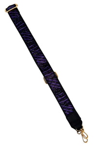Gameday Luxe The Jules Scarf Strap in purple black - women's item
