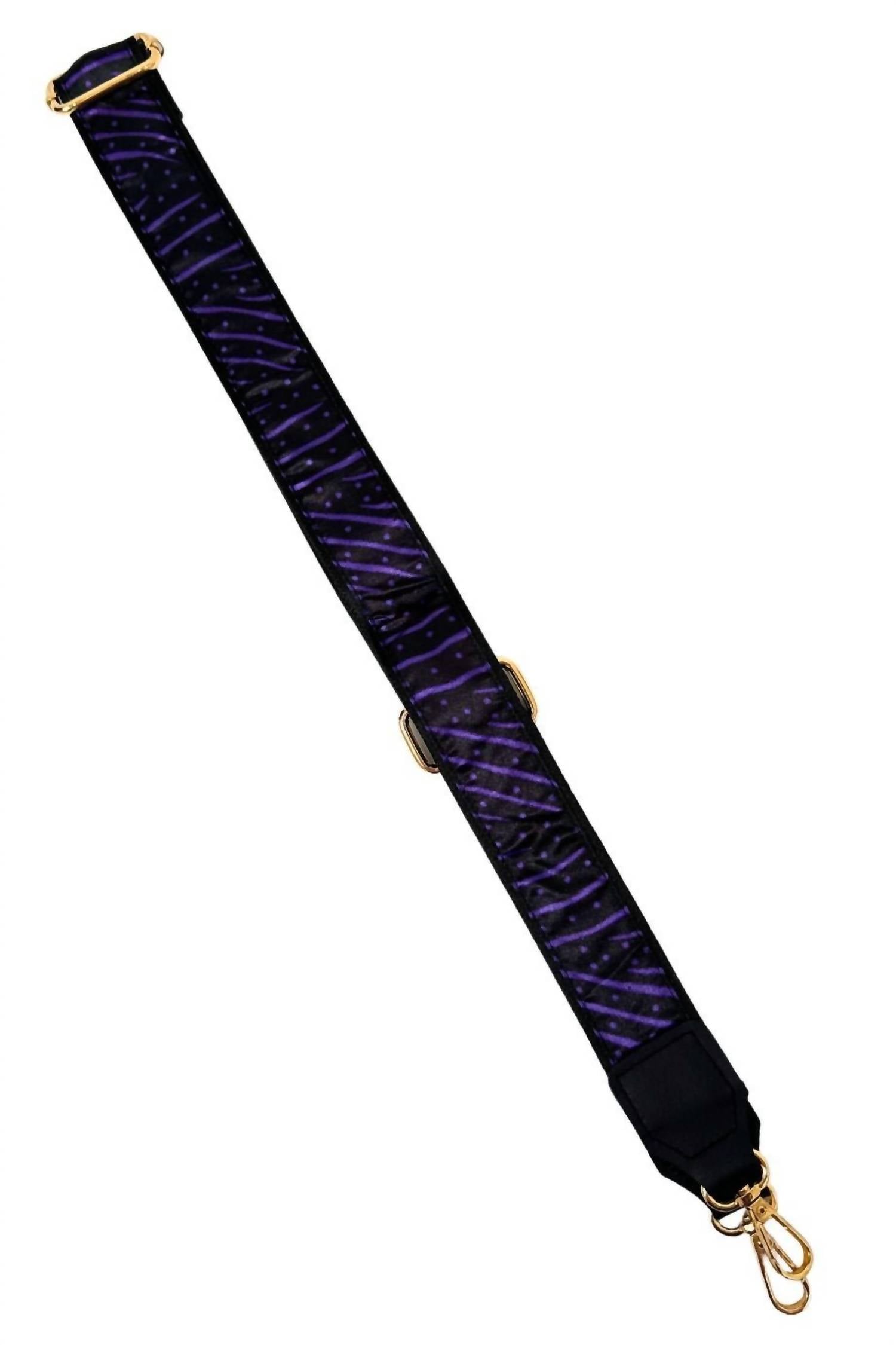 Gameday Luxe The Jules Scarf Strap in purple black - women's item