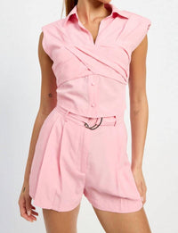 En Saison - Bethany Pleated Top