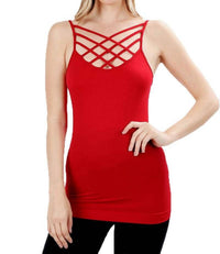 Zenana - Triple Criss-cross Cami Top
