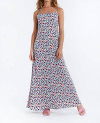 Ladies Long Printed Woven Dress