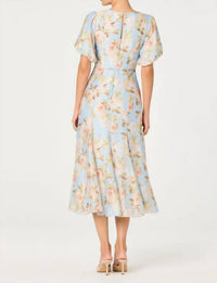 Astr - Lavena Balloon Sleeve Midi Dress
