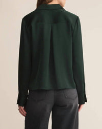 Z Supply - Women's Ana Satin Button Up Shirt