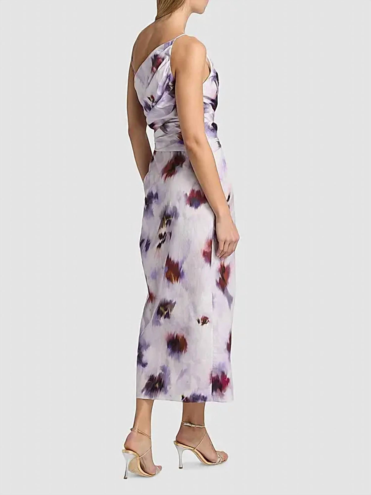 A.L.C. - Juno Floral Ruched Cotton Midi Dress