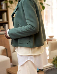Frank & Eileen - Mini Belfast Crop Peacoat