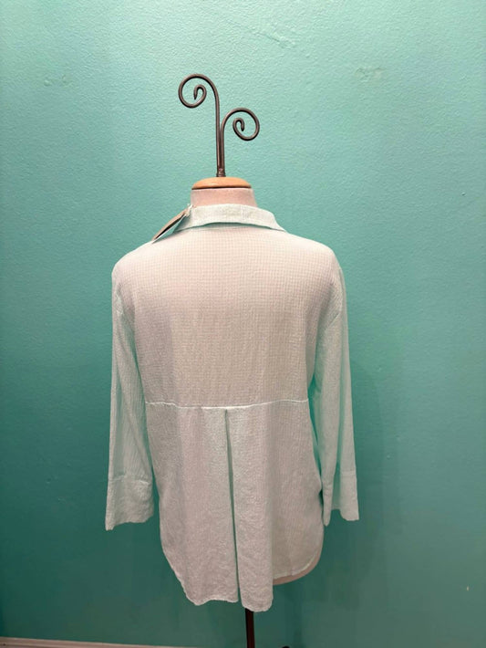 Cut Loose - Women's Easy Crop Shirt Crinkle Check