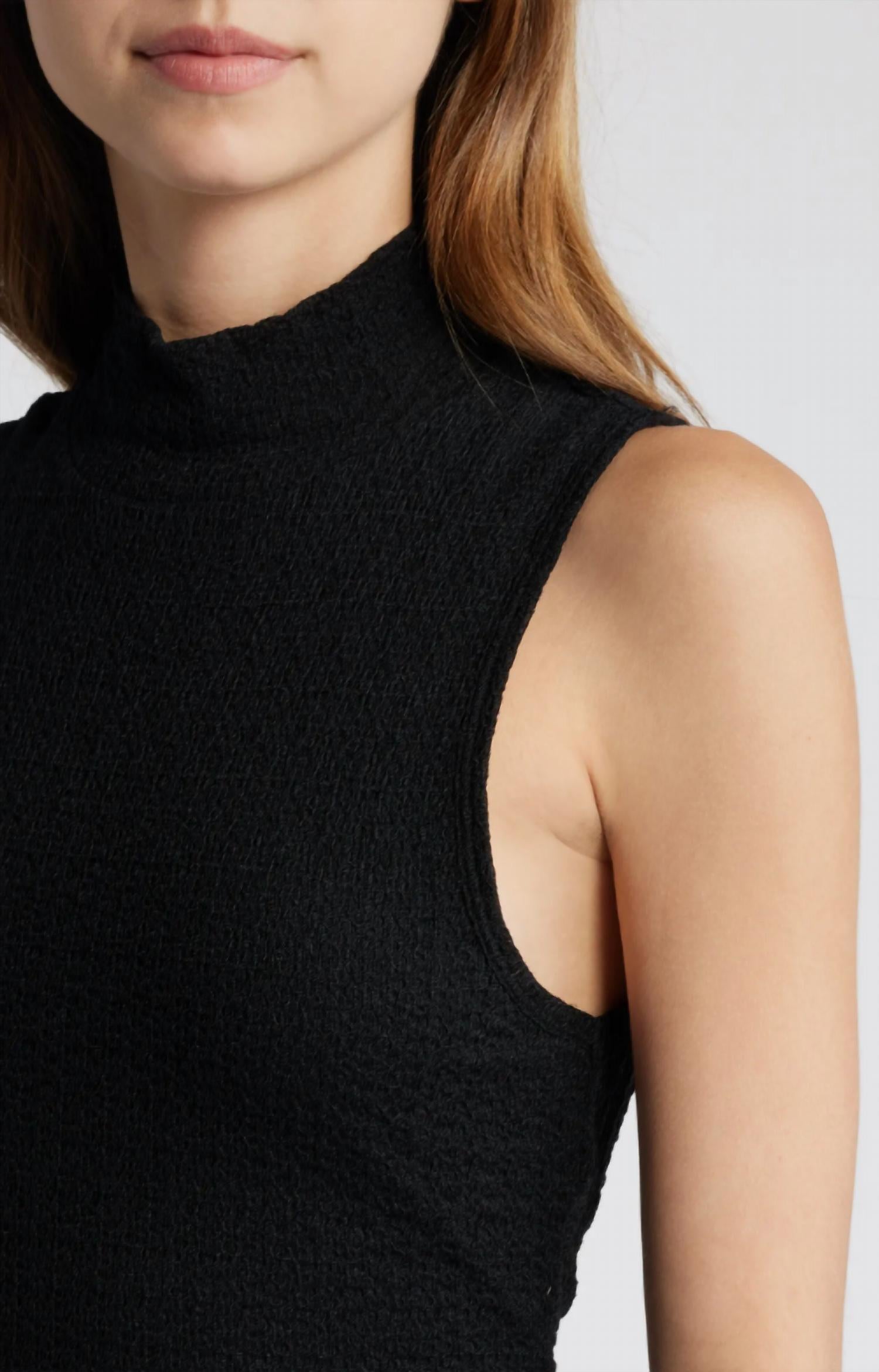 Frame - Mesh Mockneck Dress
