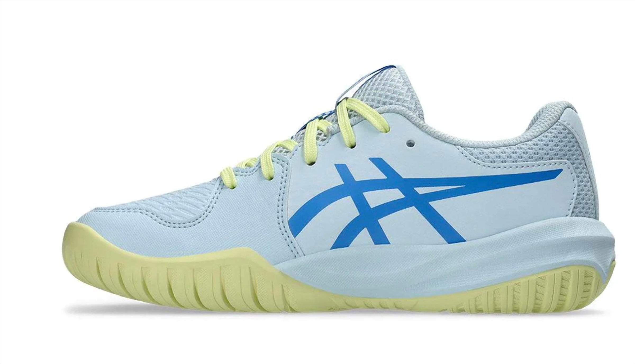 ASICS Grade School Kids' Gel Resolution Shoes in light blue coast - kids' sneaker - detail view