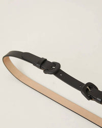 B-LOW THE BELT Women's Ollie Double Belt in black - women's accessory - detail view