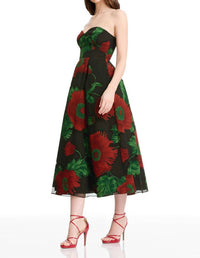 Dress The Population - Maisy Strapless Midi Dress