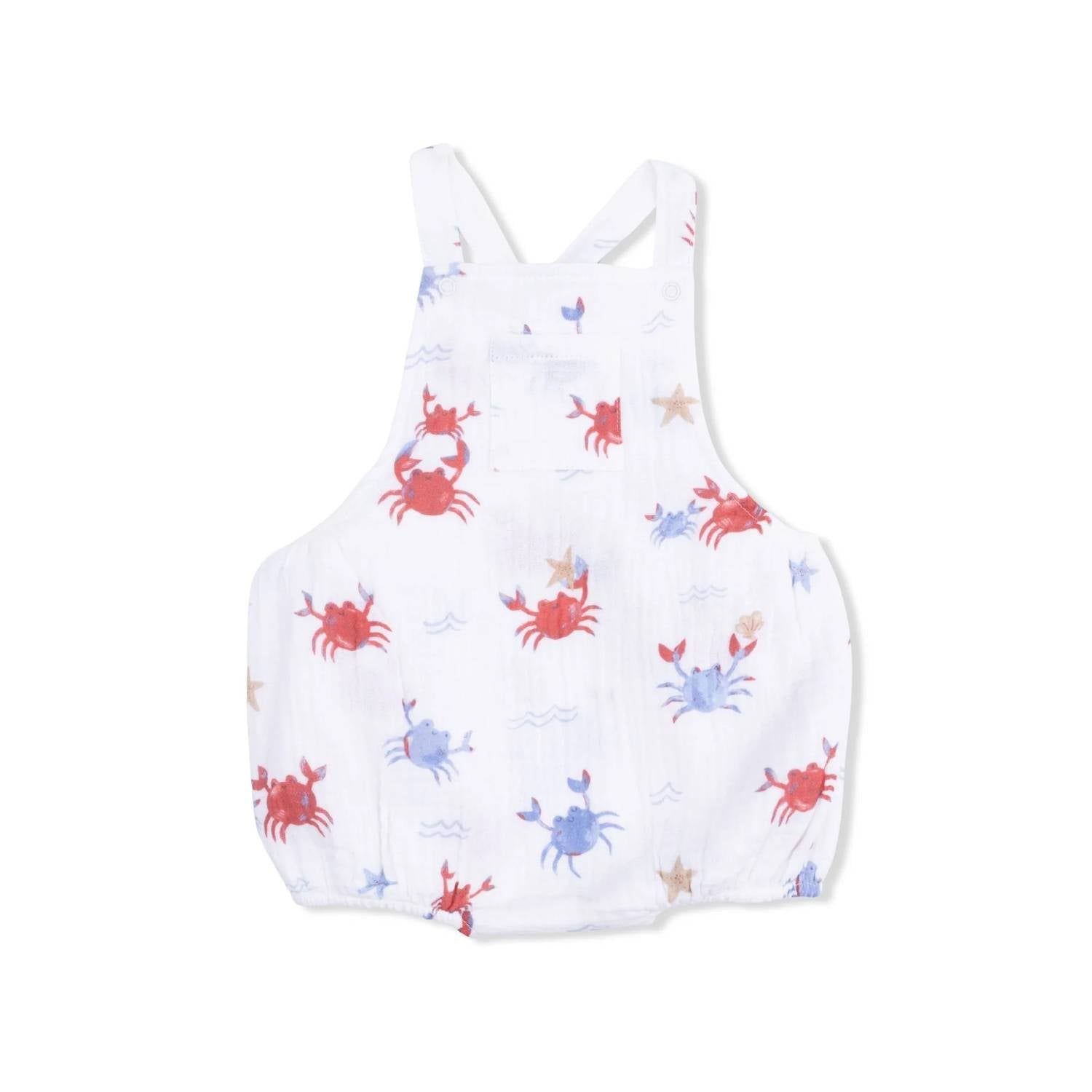 Angel Dear - Kids Crayon Crabs Muslin Sunsuit