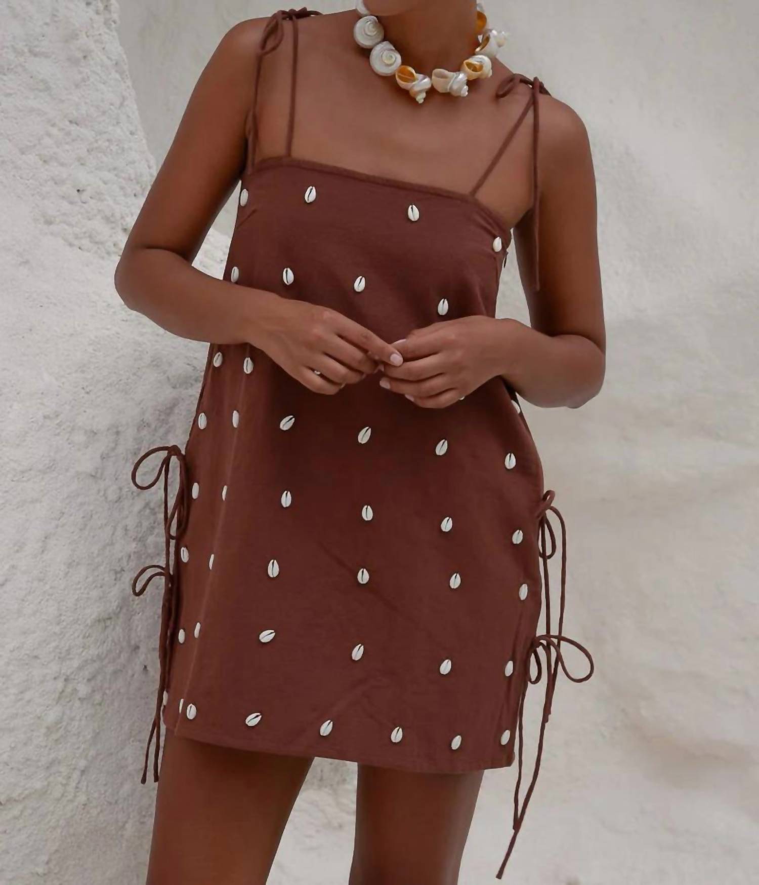 Palm Collective - Dede Cowrie Shell Beaded Dress