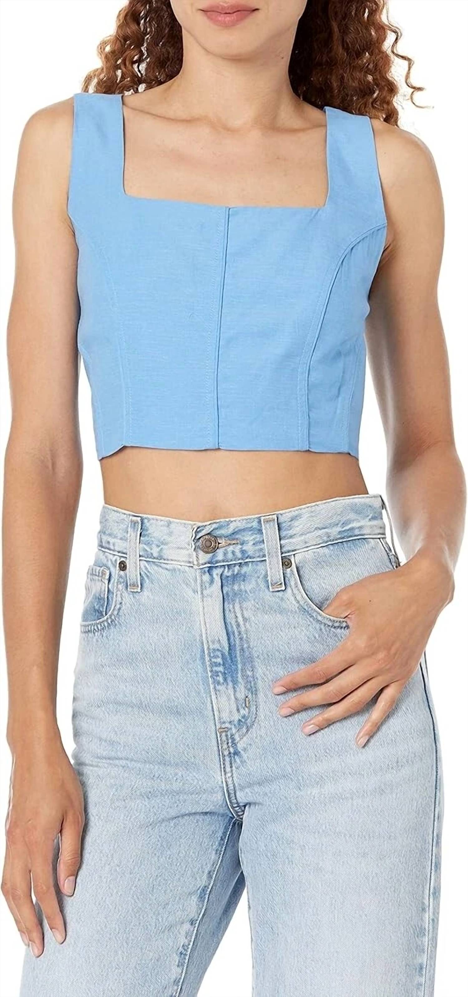 STEVE MADDEN Femme Top in indigo blue - women's shirt