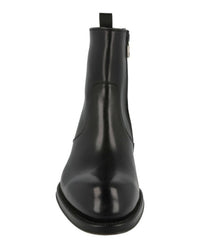 Brioni Women's Vitello Roma Leather Boots in black - women's shoe - view 4