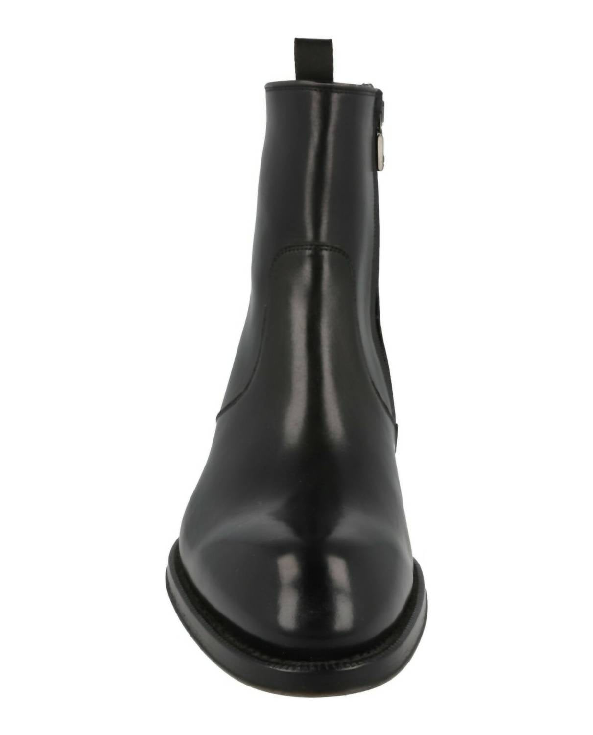 Brioni Women's Vitello Roma Leather Boots in black - women's shoe - view 4
