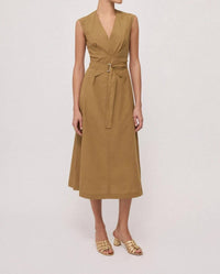 Ottod'Ame - Poplin Sleeveless Midi Dress
