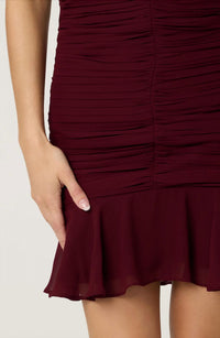 Astr - Salena Strapless Ruched Mini Dress