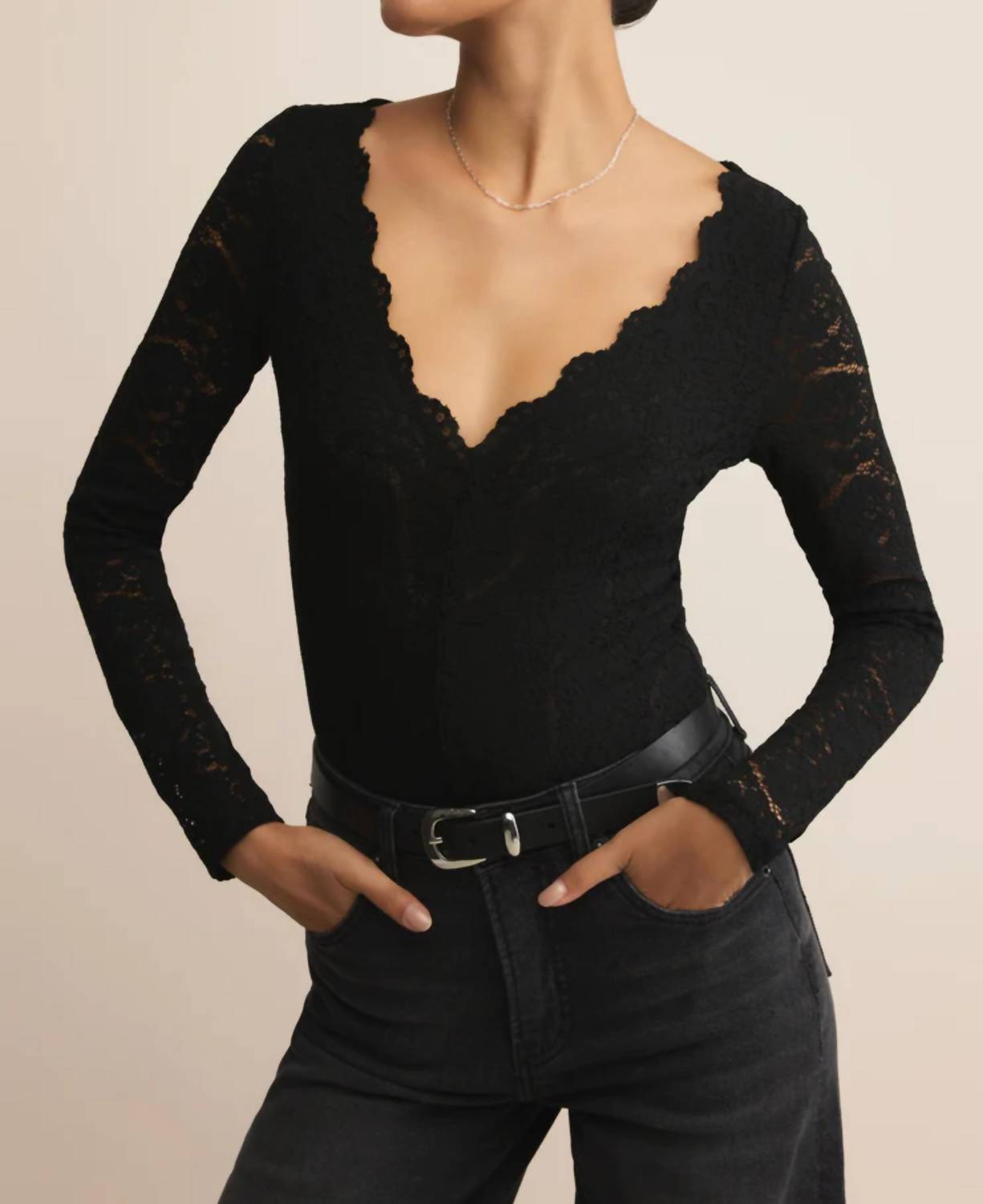 Z Supply - Nightfall Stretch Lace Bodysuit
