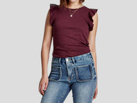 Another Love - Danica Ruffle Trim Top