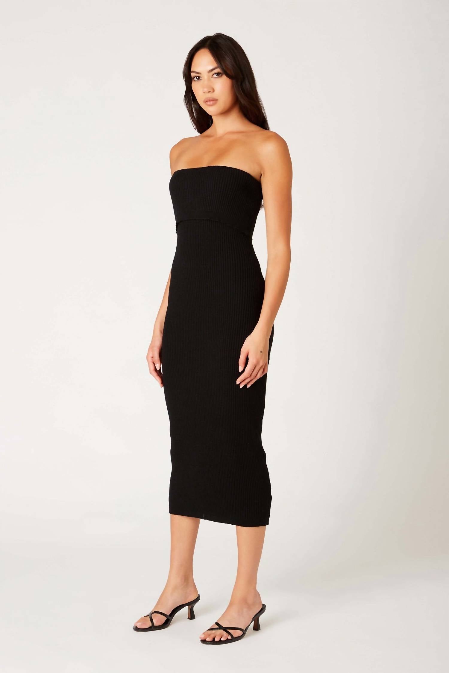 Nia - Emory Strapless Midi Dress