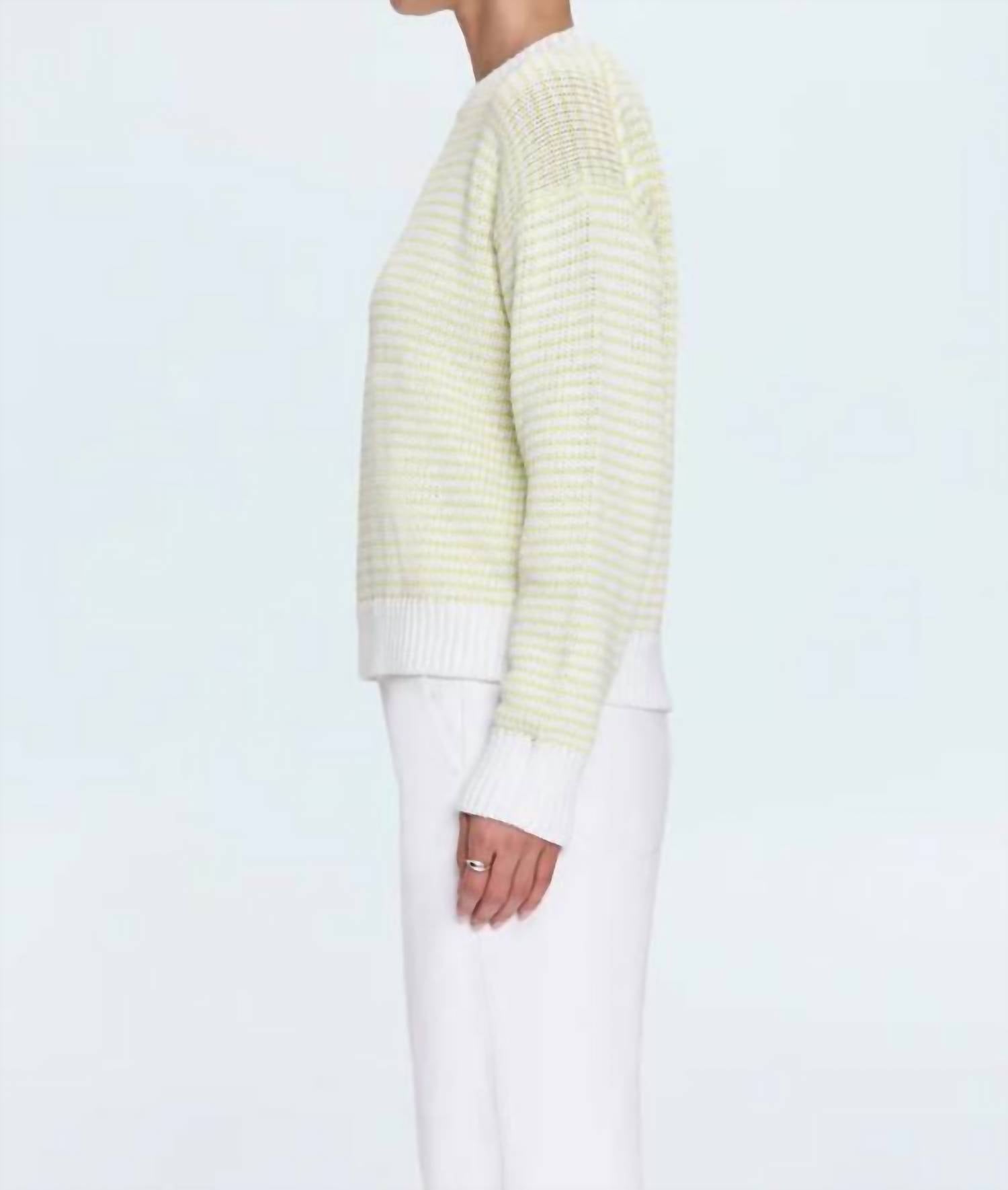 PISTOLA Aura Sweater in limeade - women's sweater - detail view